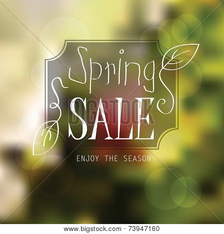 Vector Spring Landscape Background