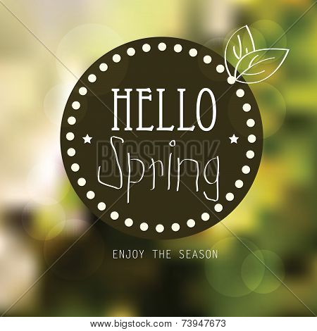 Vector spring landscape background