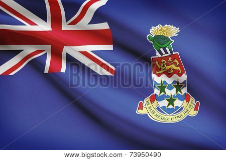 Flag Blowing In The Wind Series - Cayman Islands