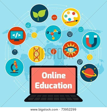 Online education concept