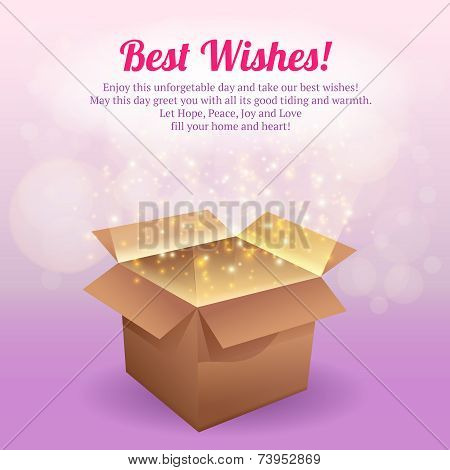 Open box postcard