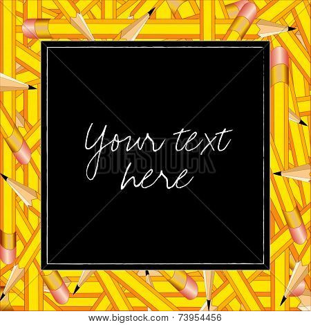 Pencils Frame, square