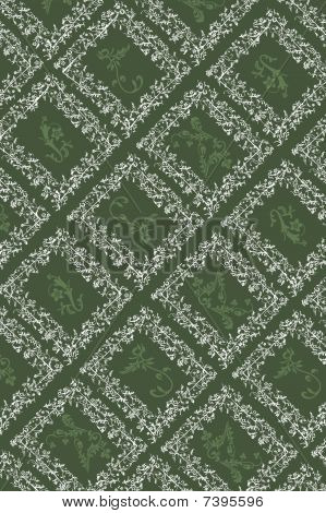 carta da parati d'epoca bianco e verde