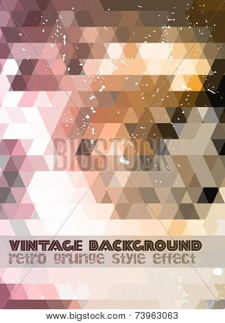 Vintage RetroDesign flyer template. Abstract background to use for music event posters ,album covers or hipster backgrounds.