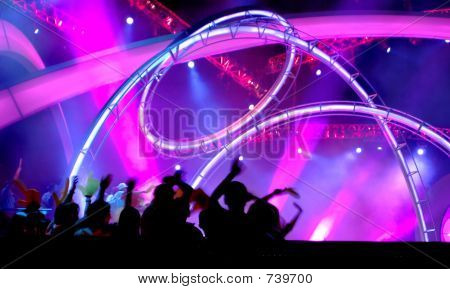 Peope en el concierto