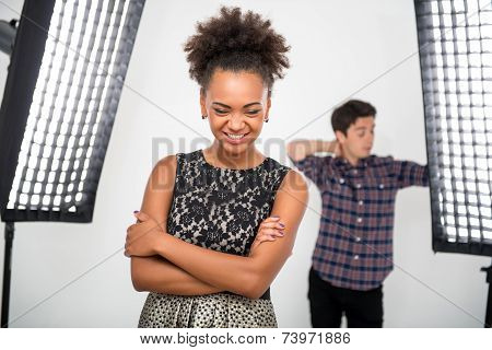 Photo session of the great model