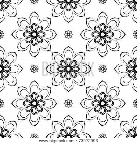 Floral Seamless Vector Pattern. Orient Abstract Background