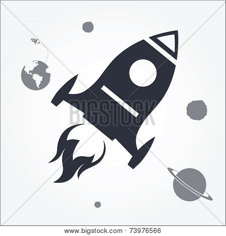 Rocket Launch Icon