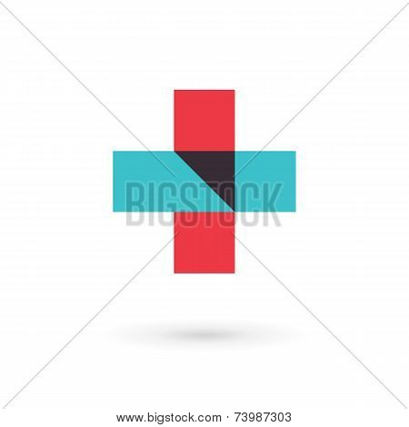 Medical Logo Icon Design Template With Cross And Plus