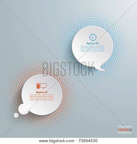 Speech And Thought Bubble Halftone