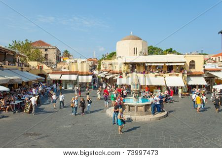 Old city centre of Rhodes, Greece
