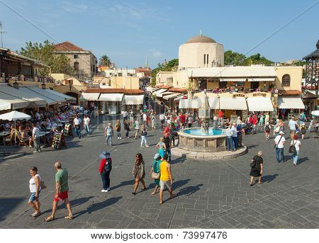 Old city centre of Rhodes, Greece