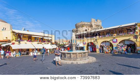 Old city centre of Rhodes, Greece