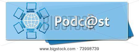 Podcast Globe With Screen
