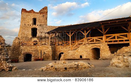 Evening View Of Ruins Of Cachticky Hrad - Slovakia