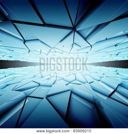 Abstract background of 3d high tech structure