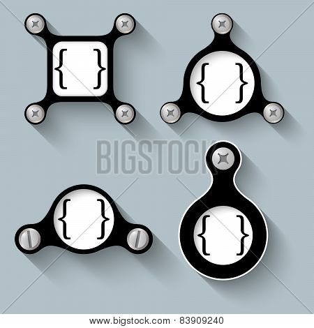 Abstract Black Objects