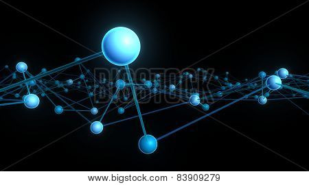 Abstract background of 3d high tech structure