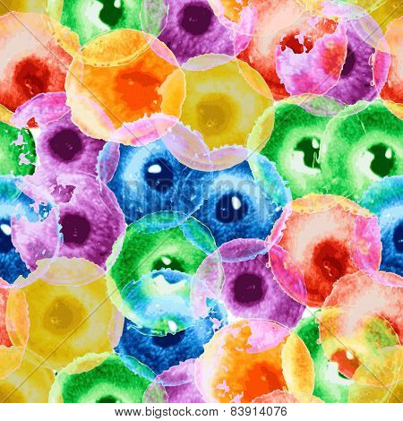 Virus under a microscope.