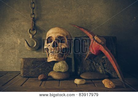 Still Life With A Skull.