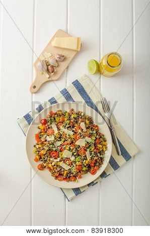 Warm Salad Of Lentils, Bio Healthy