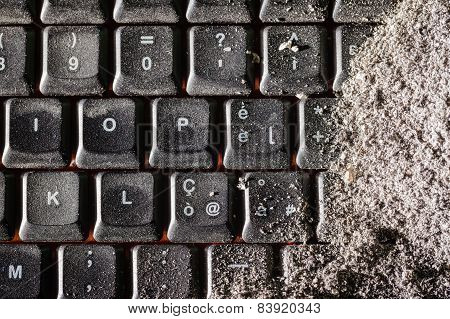 Buried Black Keyboard