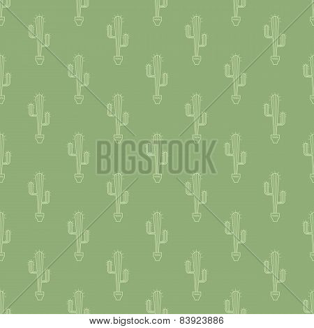 cactus in pot pattern