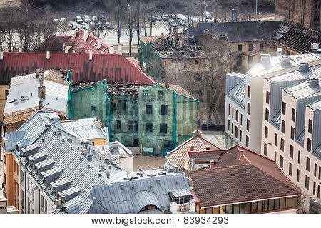 Destroyed Buildings Of Riga