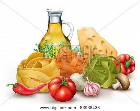Italian Pasta And Vegetables