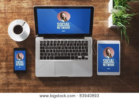 Girl Social Network Profile