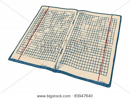 Checkered Notebook