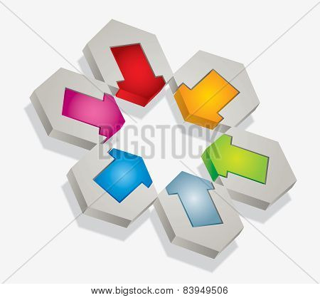 Template With Direction Arrows