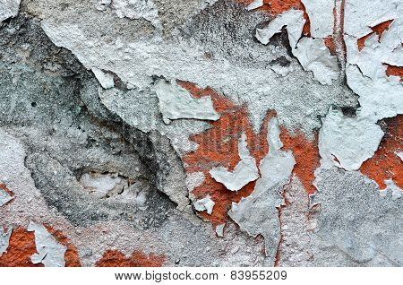 red aged brick background