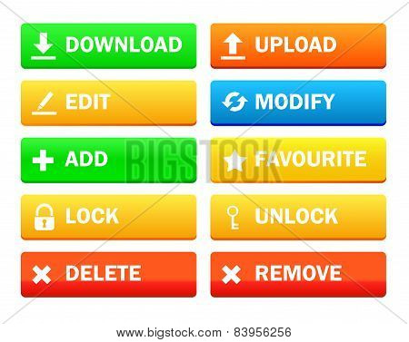 Set Of Modern Icon For Site