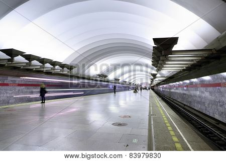 Underground Metro Station, Subway Saint Petersburg