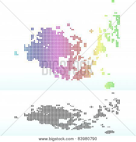 Map Of Autonomous State Of Aaland With With Dot Pattern