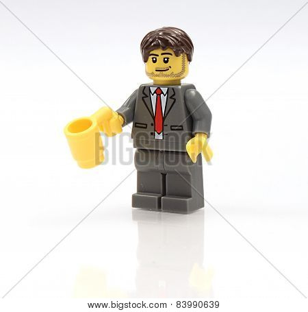 Lego Minifigure with Mug