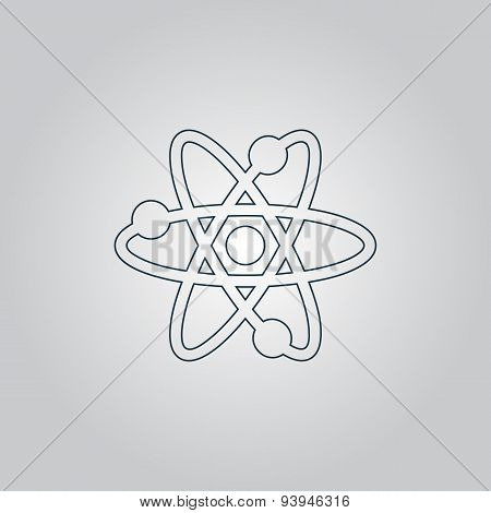 Vector atom icon