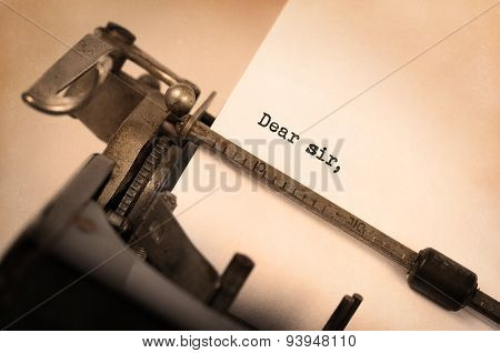 Vintage Typewriter