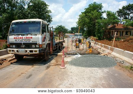 Asian Man, Vietnamese Worker, Construction Project