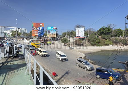 Likoni Ferry In Mombasa, Kenya, Editorial
