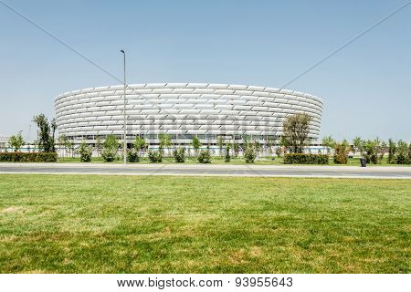BAKU - MAY 10, 2015: Baku Stadium on May 10 in BAKU, Azerbaijan. Baku Azerbaijan will host the first European Games
