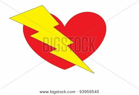 struck through the heart