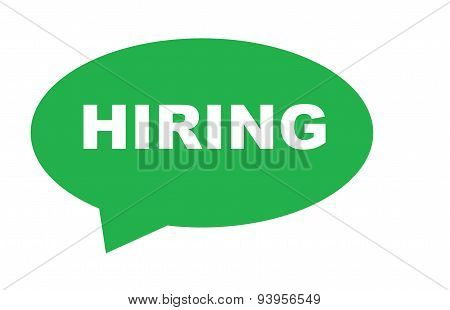 hiring speech bubble