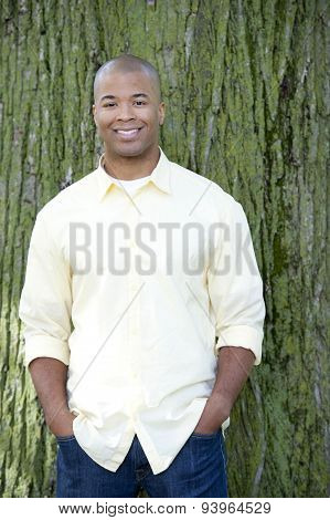 Happy African American Man