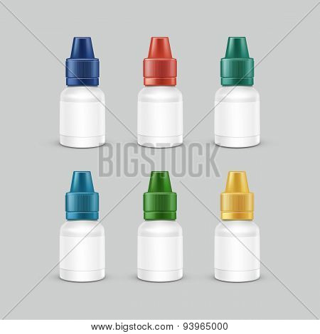 Spray Bottle White Plastic Packaging Container Set