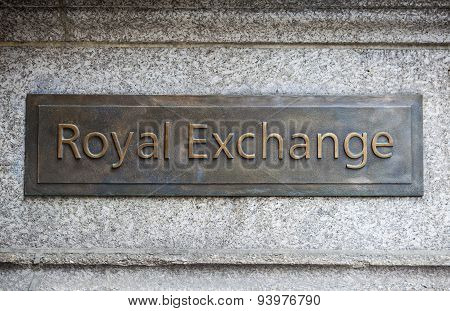 Royal Exchange In London