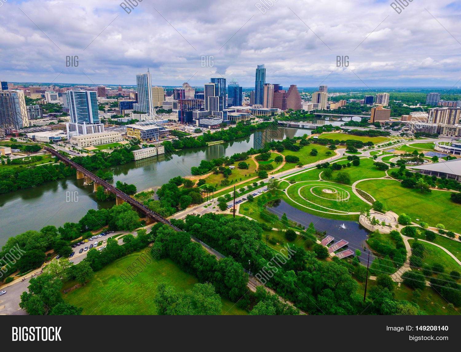 Aerial Summer Green Paradise Texas Image & Photo Bigstock