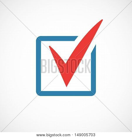 The chek mark icon web design. Vector illustration.