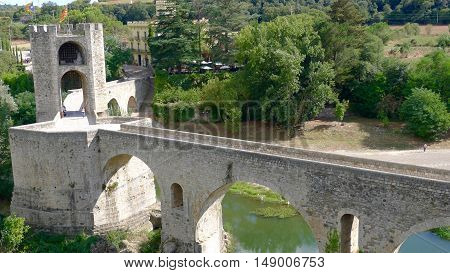 Besalú is a town in the comarca of Garrotxa, in Girona, Catalunya, Spain.